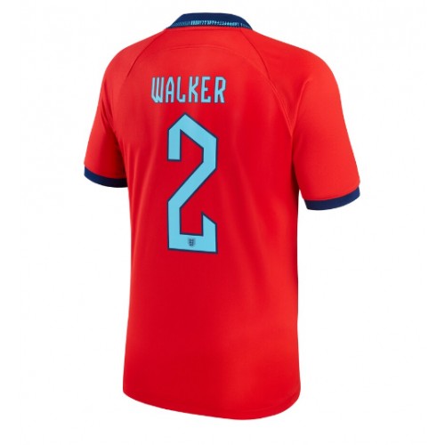 Fotballdrakt Herre England Kyle Walker #2 Bortedrakt VM 2022 Kortermet
